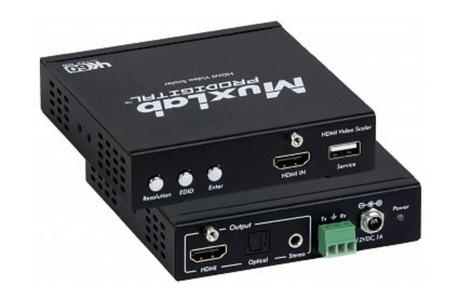 Un mini scaler HDMI 4K facile à installer chez MuxLab