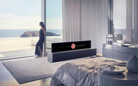 CES2019 : LG présente sa TV OLED enroulable.