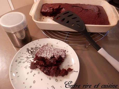 Crazy and Wacky Cake ou gâteau au chocolat...sans oeufs, sans lait, sans beurre