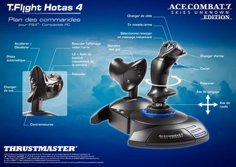 Thrustmaster en dit plus sur ses nouveaux joysticks T.Flight Hotas Ace Combat 7 Skies Unknown Edition