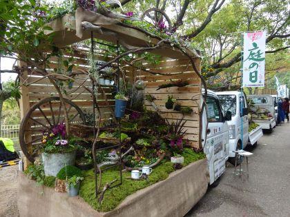 Jardin sur camionnettes