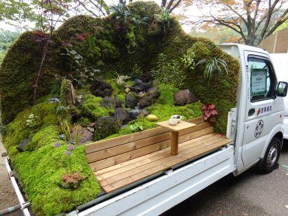 Jardin sur camionnettes