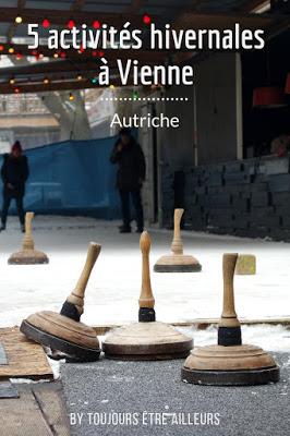 Cinq activités à faire à Vienne en hiver, quand il neige, entre patin à glace, Eisstock et balade sur le Danube gelé ! #Vienna #Wien #winter 