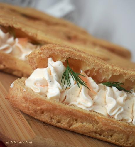 Éclair mousse de saumon fumé