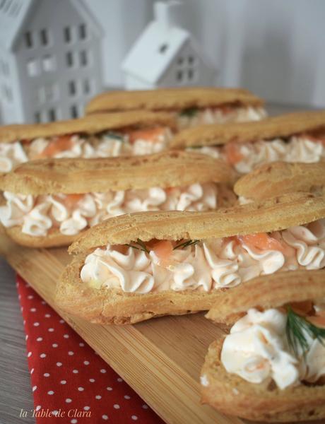 Éclair mousse de saumon fumé