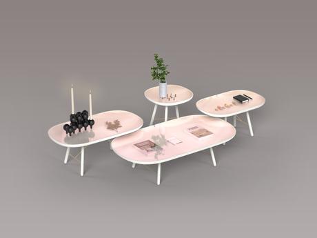 ECTO famille de table basse vitrine par Piks Design
