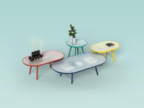 ECTO famille de table basse vitrine par Piks Design