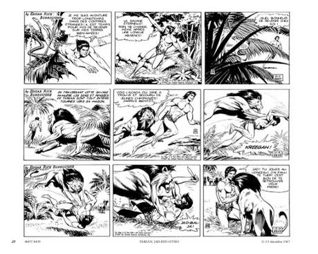 Tarzan : l'intégrale Russ Manning Newspaper strips Volume 1 1967-1969 aux éditions Graph Zeppelin page 20