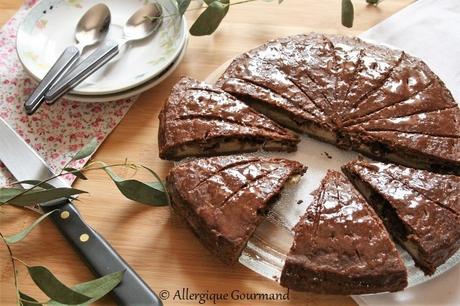 Galette des rois à la crème de banane et pépites de chocolat { sans gluten, sans lait, sans œufs}