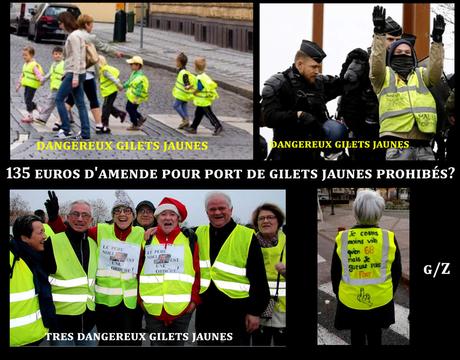 France : 135 Euro pour port de Gilet Jaune prohibé