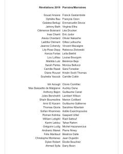 L’Académie des Arts et Techniques du Cinéma  et CHANEL, Partenaire Officiel, présentent  LES RÉVÉLATIONS 2019