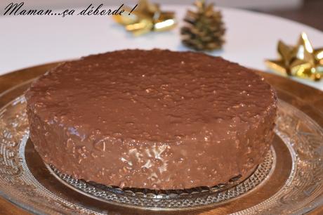 Gâteau au chocolat glaçage façon rocher