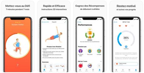 App du jour : Seven – 7 minutes d’exercice (iPhone & iPad – gratuit)