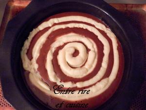 Gâteau spirale au chocolat et à la crème pâtissière Gâteau spirale au chocolat et à la crème pâtissière