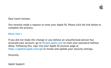 Comment réinitialiser un mot de passe identifiant Apple oublié ?