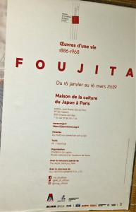 Maison de la culture du Japon  « FOUJITA »  16 Janvier au 16 Mars 2019