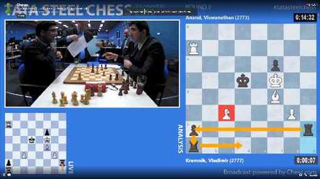 Le classico de la ronde 7 entre Kramnik et Anand, deux anciens champions du monde d'échecs a tourné en faveur de l'Indien