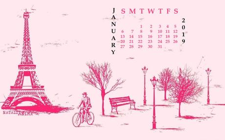 Calendrier janvier 2019 – January 2019 calendar