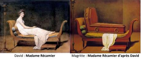 6Portrait de Madame Récamier David et Magritte