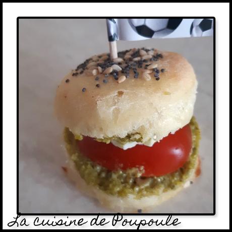 Mini burger avec 4 garnitures