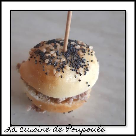 Mini burger avec 4 garnitures