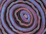 Focus peinture aborigène style pointilliste Theo Hudson NANGALA