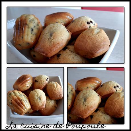 Madeleines aux pépites de chocolat