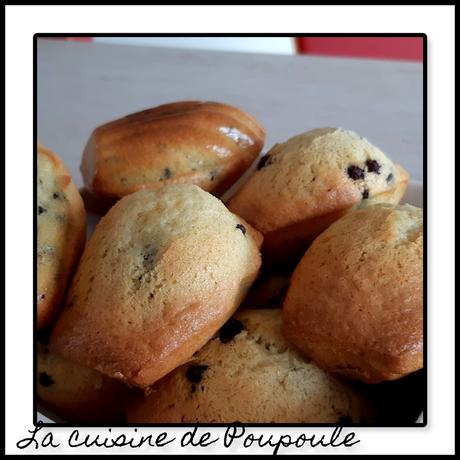 Madeleines aux pépites de chocolat