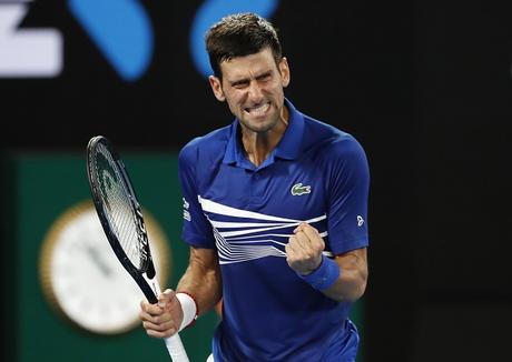 Novak Djokovic à l'Open d'Australie en 2019