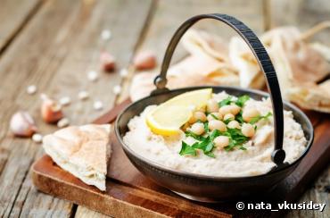 Légère Thé d'Houmous bio, une recette proposée par le Chef Alain Alexanian