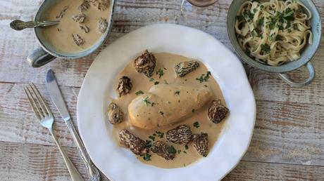 Pintade aux morilles