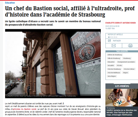 #Alsace : le prof d’histoire est un nazi #bastionsocial (mais chuuut ! faut pas le dire)