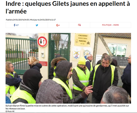 Sylvain Baron en plein délire… militaro-mystique #Giletsjaunes #complotisme