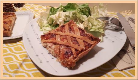 Tarte aux oignons et lardons sans oeufs