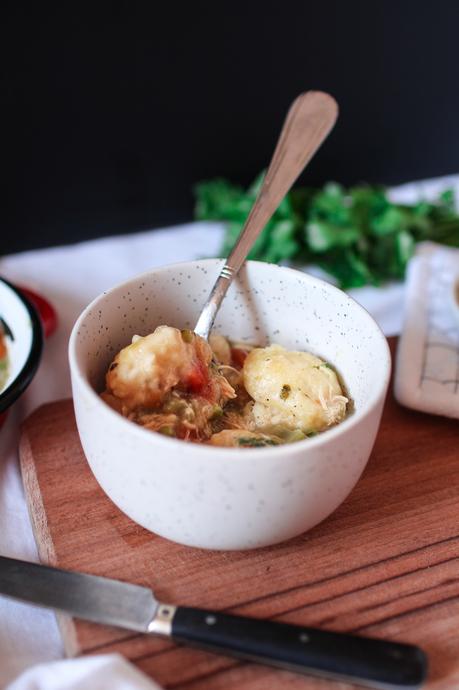 Chicken and Dumplings {soupe de poulet aux boulettes} Chicken and Dumplings {soupe de poulet aux boulettes}