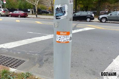 Stickers à New York, octobre 2017