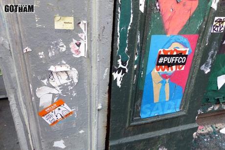 Stickers à New York, octobre 2017