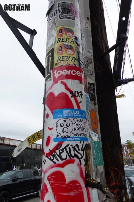 Stickers à New York, octobre 2017