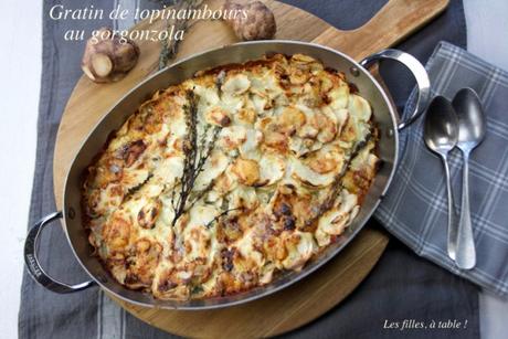 Gratin de topinambours au gorgonzola