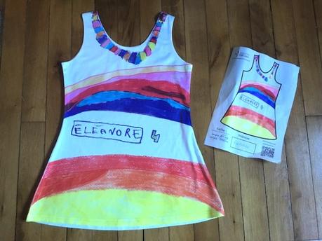 Un dessin, une robe, une fillette ravie ! Un dessin, une robe, une fillette ravie !