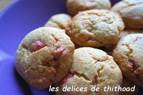 Cookies aux pralines roses Cookies aux pralines roses