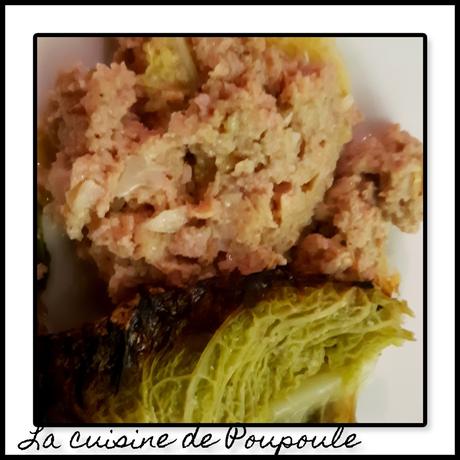 Gratin de choux vert au jambon