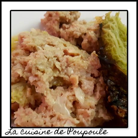 Gratin de choux vert au jambon