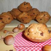 Cakes aux noisettes et pépites de chocolat - Mes recettes et photos de gâteaux