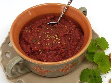 Houmous à la betterave Houmous à la betterave