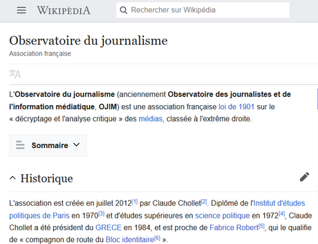 L’ #OJIM, un observatoire du journalisme ? NON : un site de fafs. Qu’on se le dise ! L’ #OJIM, un observatoire du journalisme ? NON : un site de fafs. Qu’on se le dise !