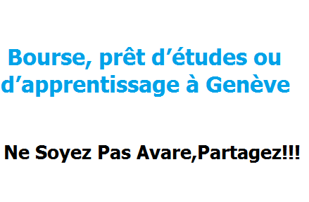 bourses d’études Genève