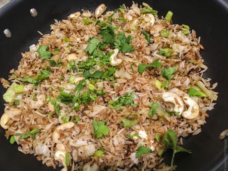 Vers l’Inde… – Riz sauté aux noix de cajou