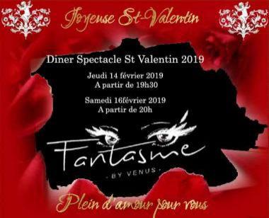 Dîner Spectacle de la Saint Valentin 2019 au Cabaret La Vénus