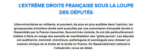 Enquête parlementaire sur les groupes d’extrême-droite : je suis comme une truie qui doute Enquête parlementaire sur les groupes d’extrême-droite : je suis comme une truie qui doute